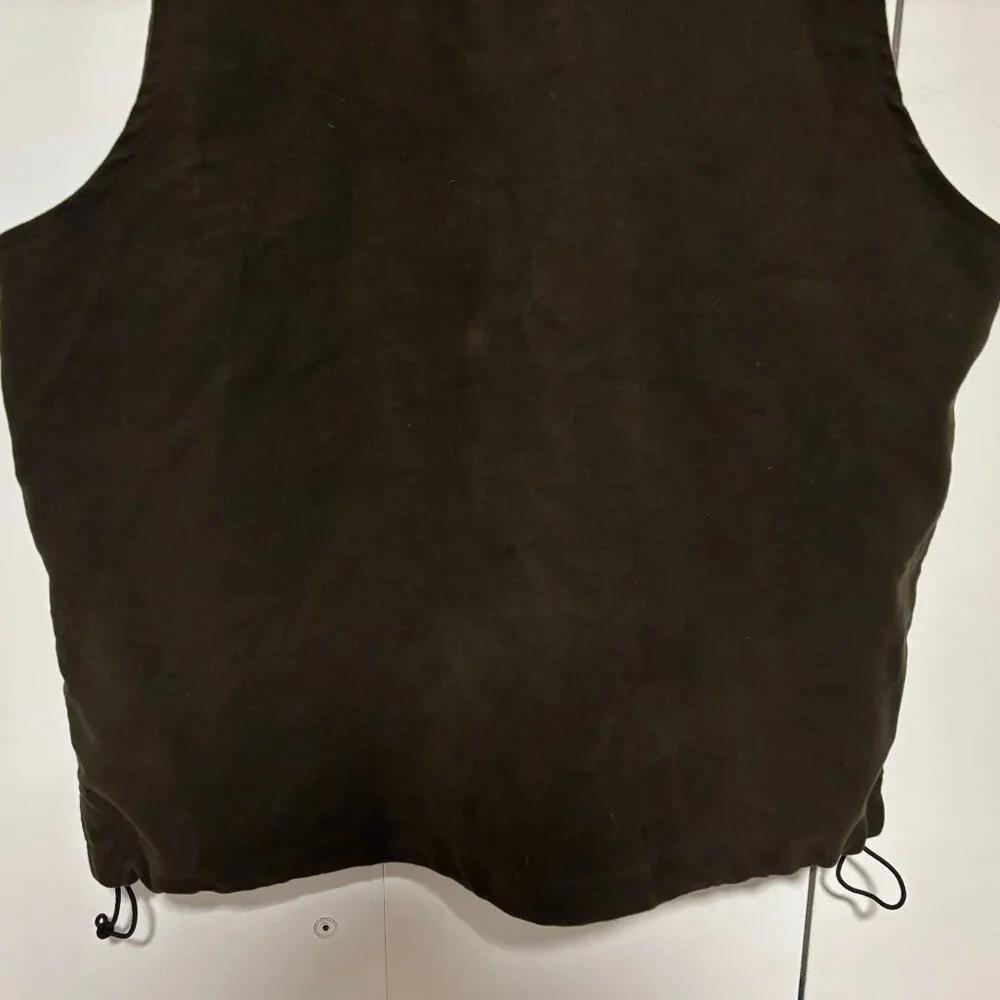 Filson Vest Liner Brown Full Zip Moleskin Hunting Casual Made in USA - Large - Picture 4 of 9